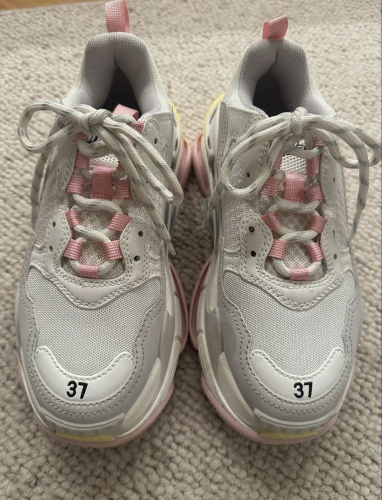 Balenciaga triple s pastel pastels platform sneakersy 37 oryginalne