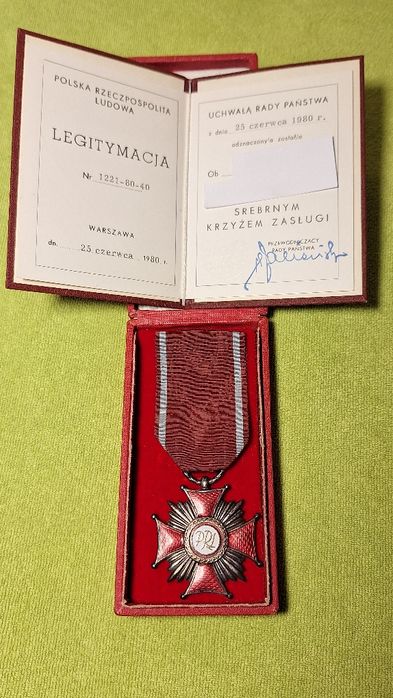 Srebrny Krzyż Zasługi 1980
