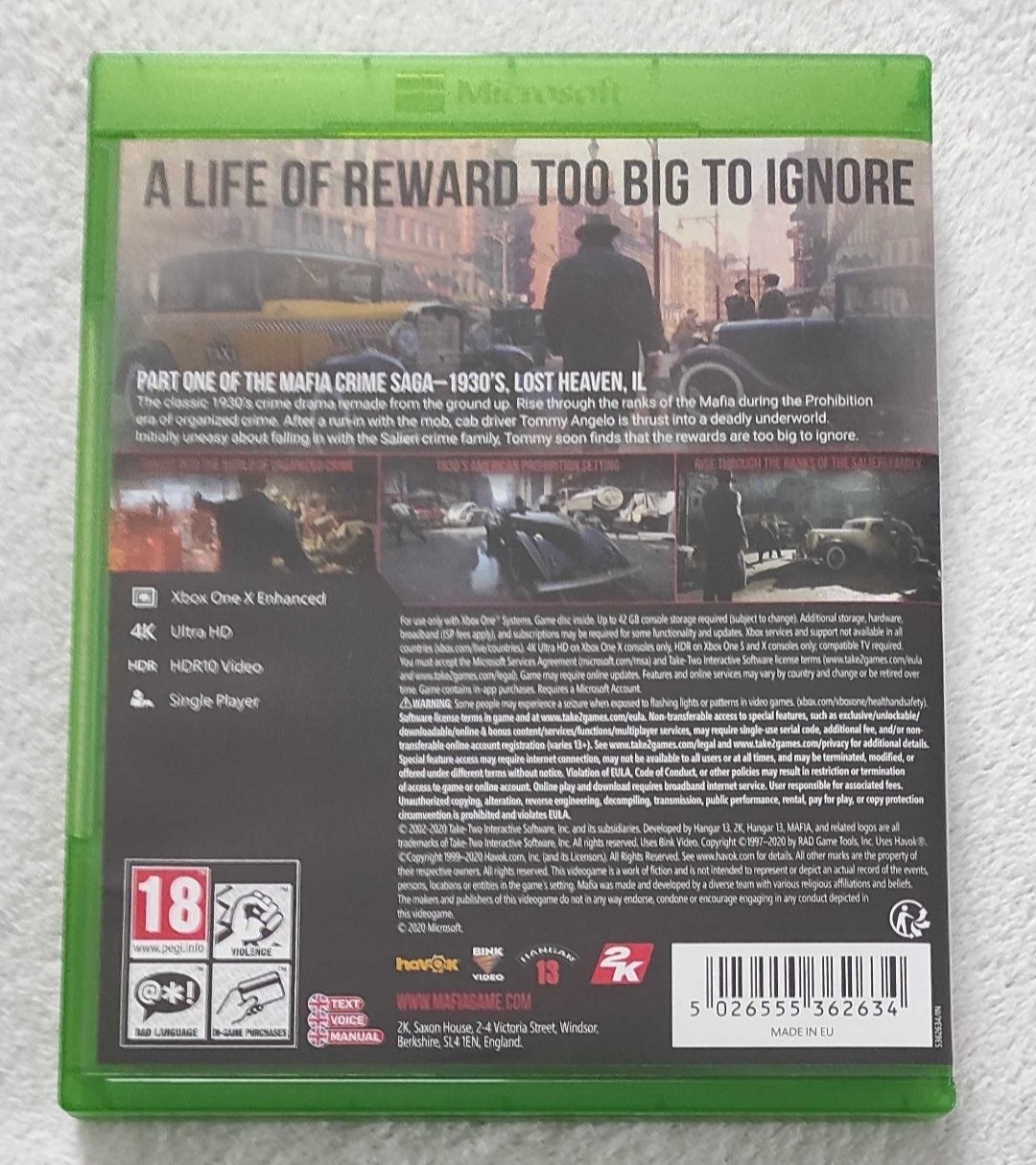 Mafia definitive edition Xbox one