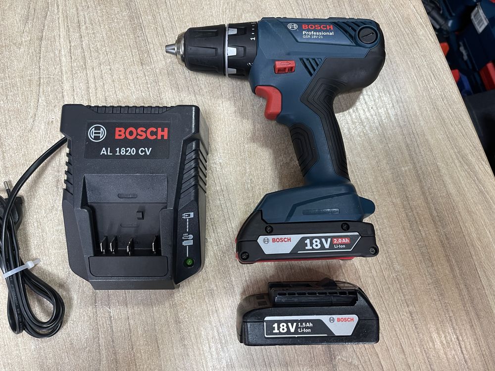 Bosch GSR 18V-21 / акумуляторний шуруповерт Бош