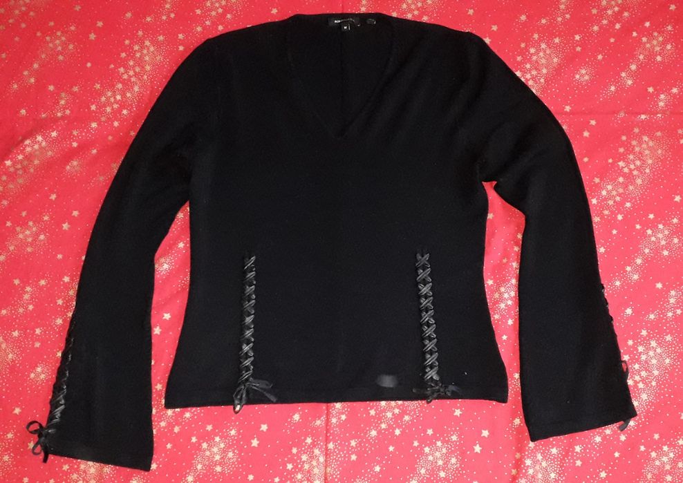 BCBG Maxazria czarny sweter r.M