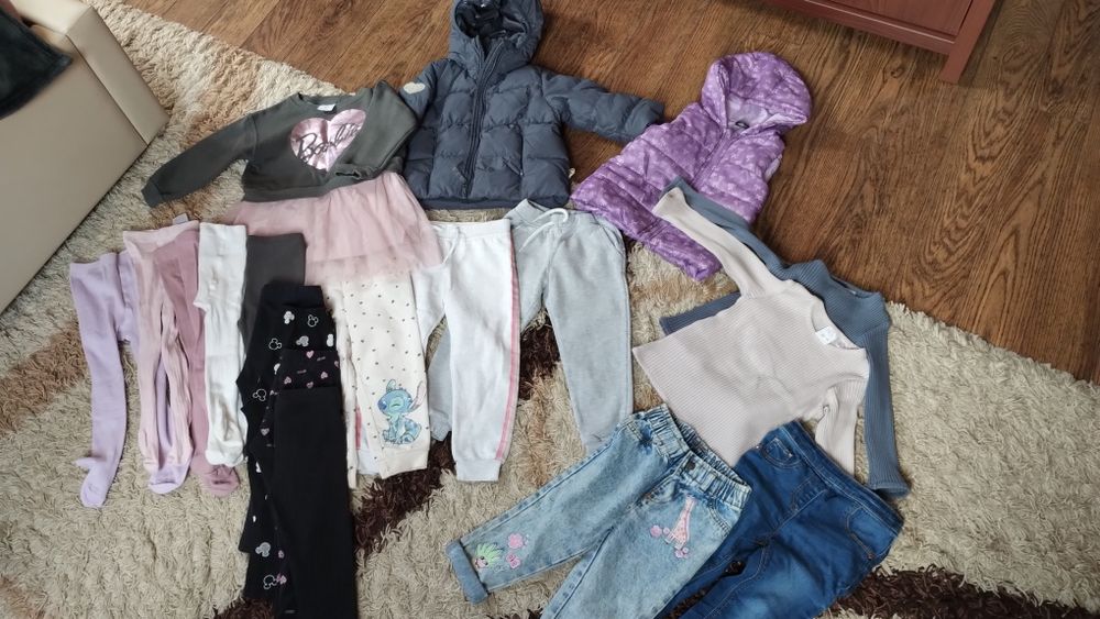 Kurtka, spodnie. Zestaw dla dziewczynki 86-92