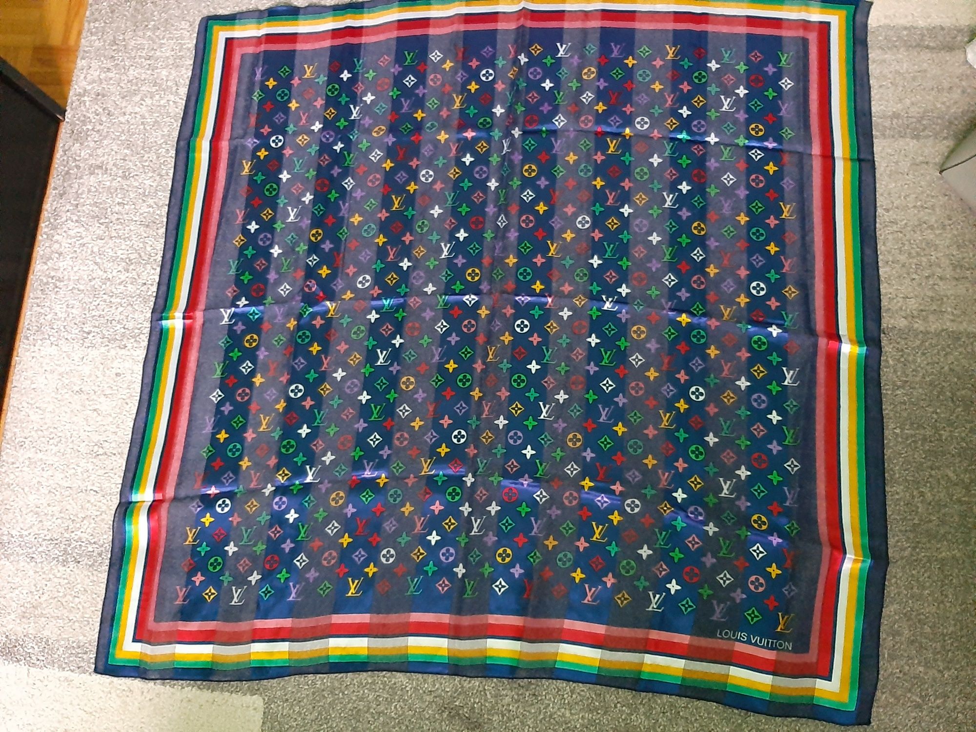Chusta wielokolorowa Luis vuitton