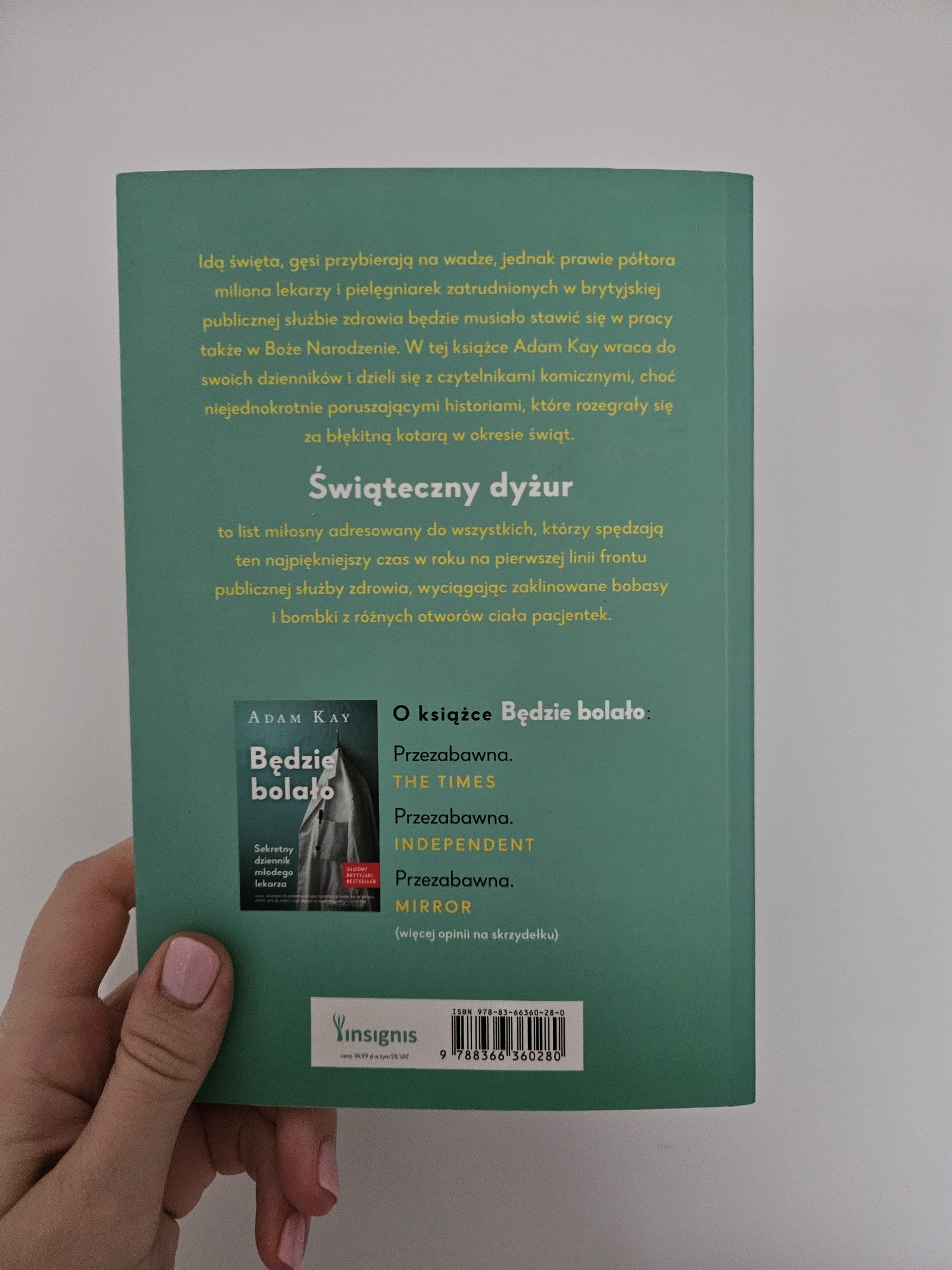 Książka "Świąteczny dyżur" Adam Kay