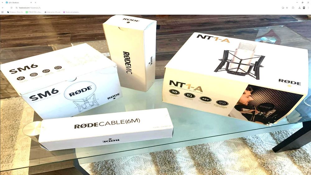 Rode NT1 A Mikrofon pojemnościowy plus BEHRINGER UMC22 plus uchwyt