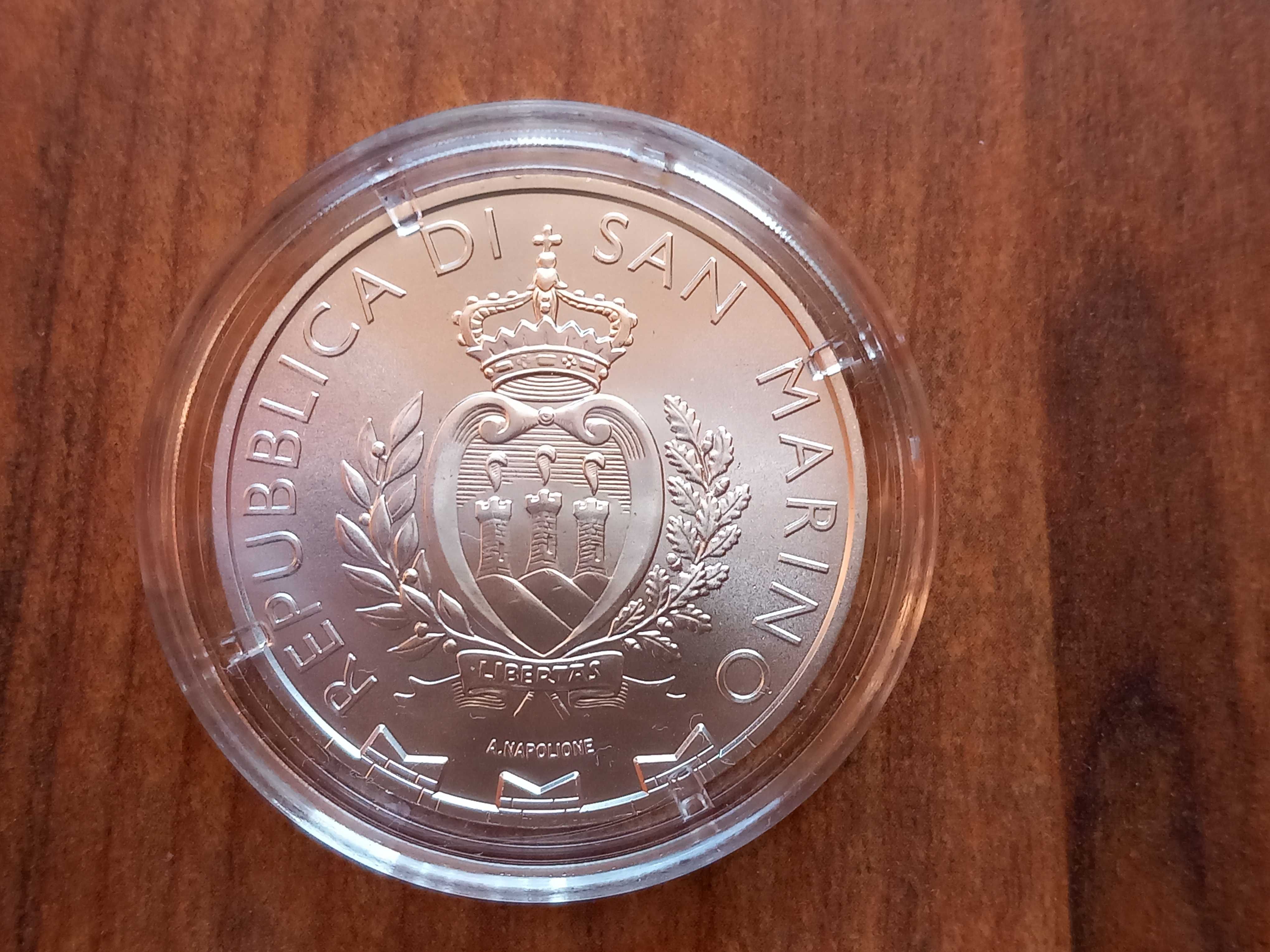 Moeda 5 Euros San Marino 2024 - 1oz de prata