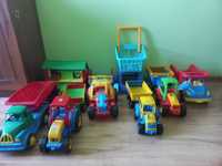 Zabawki wader traktory samochody kosz farma