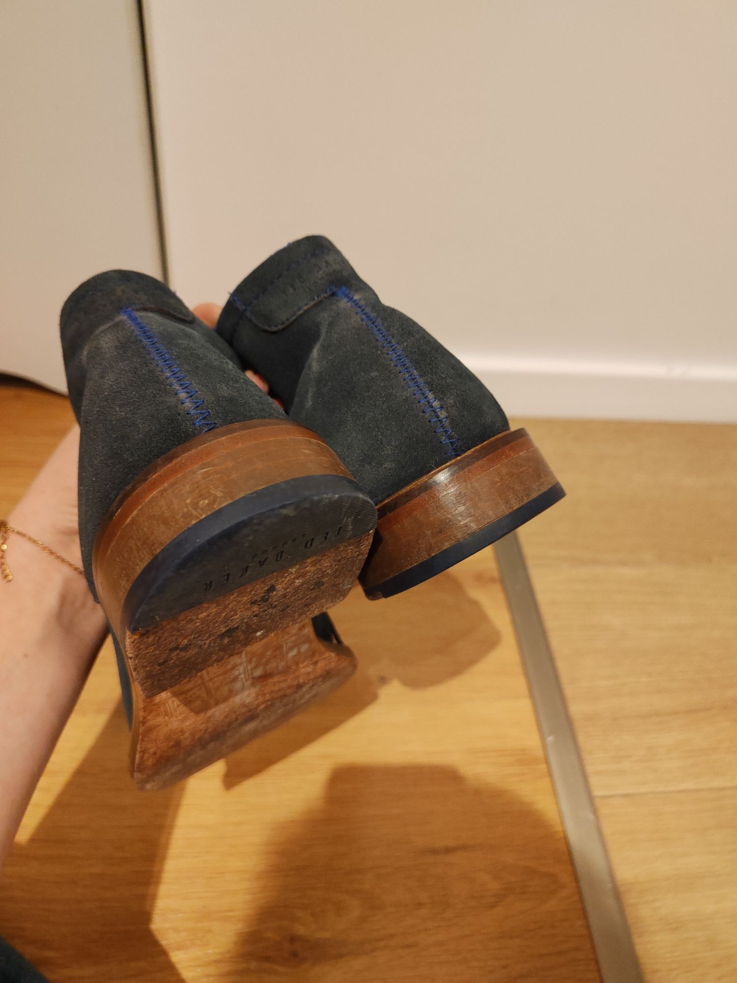 Ted Baker London sztyblety botki męskie r.42 markowe zamszowe wiosenne