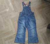Jeansy dzwony ogrodniczki r. 110 H&M
