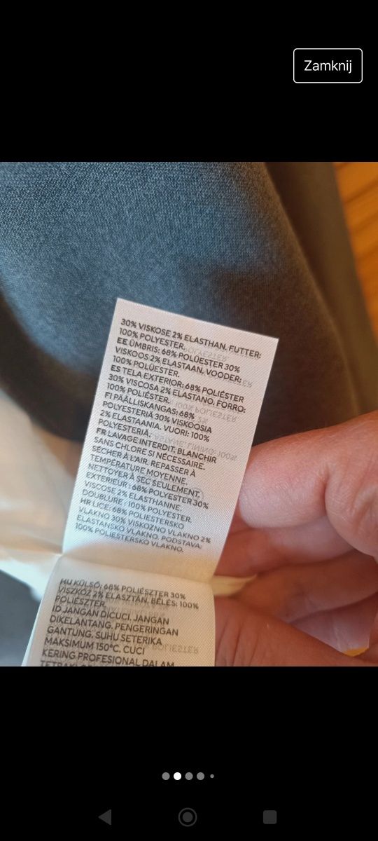 Żakiet, marynarka, szary, h&m. 38. Stan bdb.
