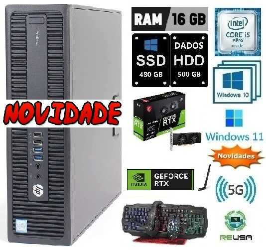 Novidade 2024! G2-6ªG-i5-3.2Ghz|16Gb|SSD+HDD|RTX-3050-6G-D6|5G|KIT|W11