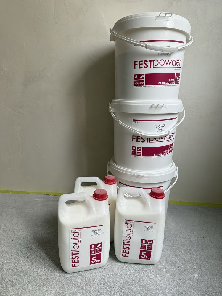 Festfloor Mikrocement Festwall 21,5 KG - Na Ściany zestaw