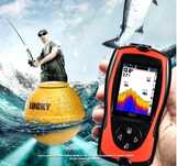 Sonda portátil sem fios para pesca localiza peixe informa profundidade