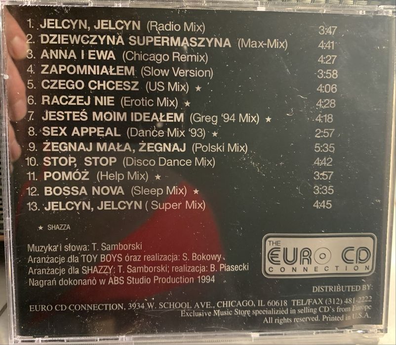 Toy Boys & Shazza - Jelcyn, Jelcyn czego chcesz 1994 US