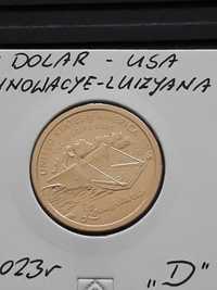 1 Dolar USA Innowacje -Luizjana - 2023 r. men. D- mennicze