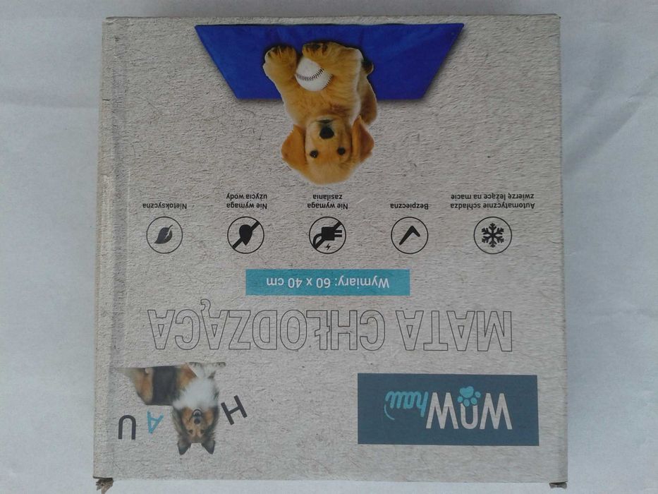 Mata CHŁODZĄCA legowisko dla psa 60x40cm składana podróżna bezpieczna