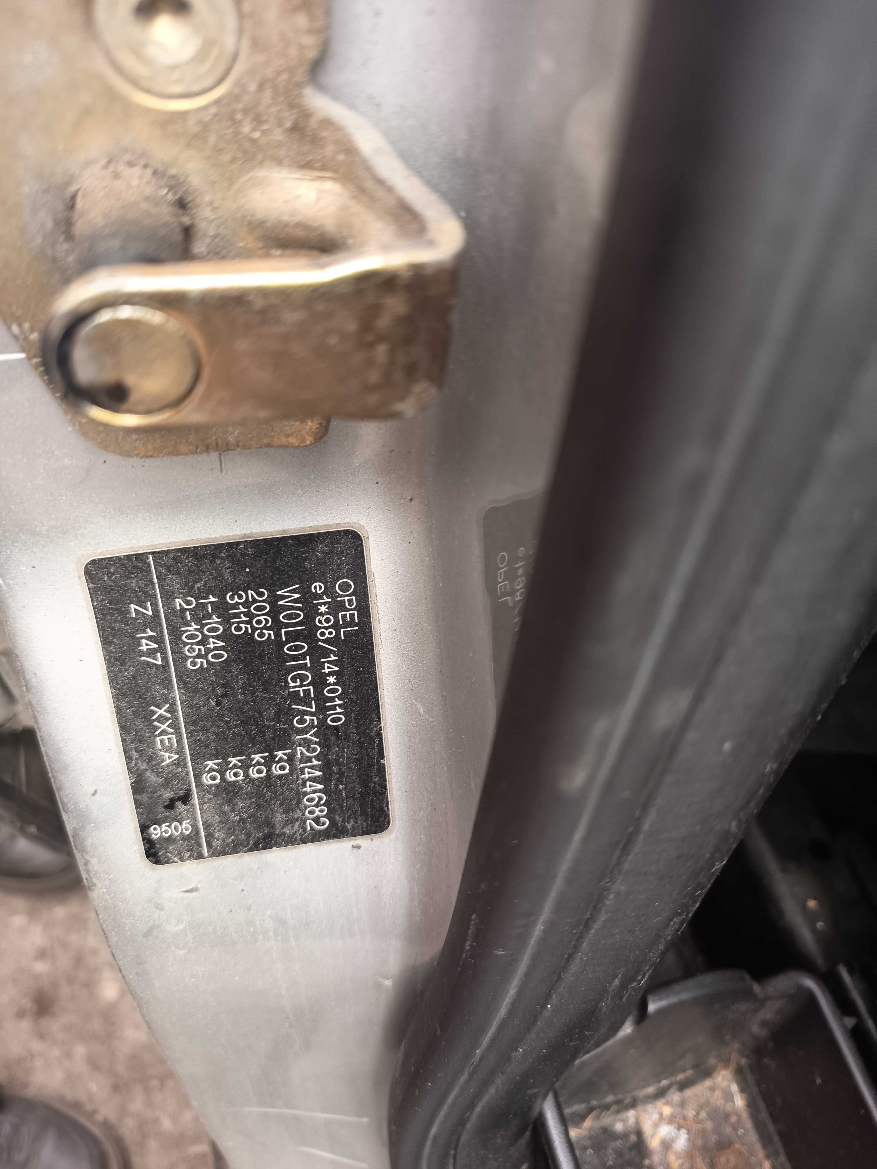 Opel Zafira A Z147 wszystkie części FV transport/dostawa