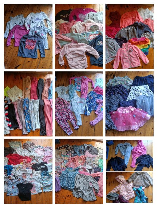 Sprzedam pakę ubrań dla dziewczynki 110