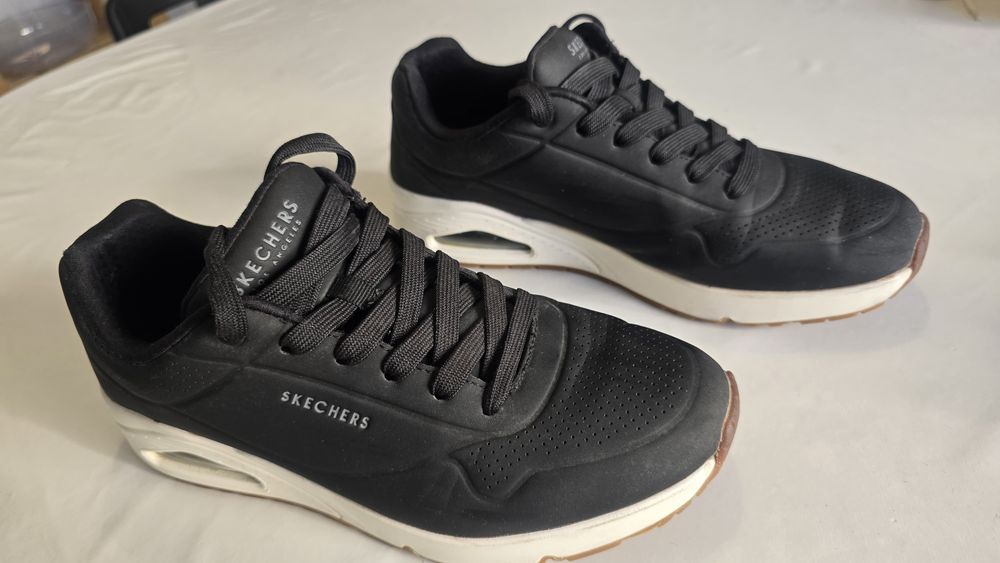 Ténis Skechers uno stand on air 41 pretos sapatilhas usados 4/5 vezes