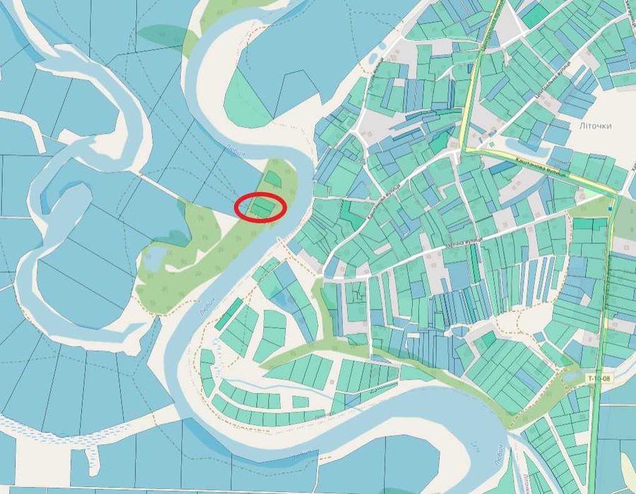 Продам земельну ділянку 24 сотки, перша лінія від р. Любич, с. Літочки