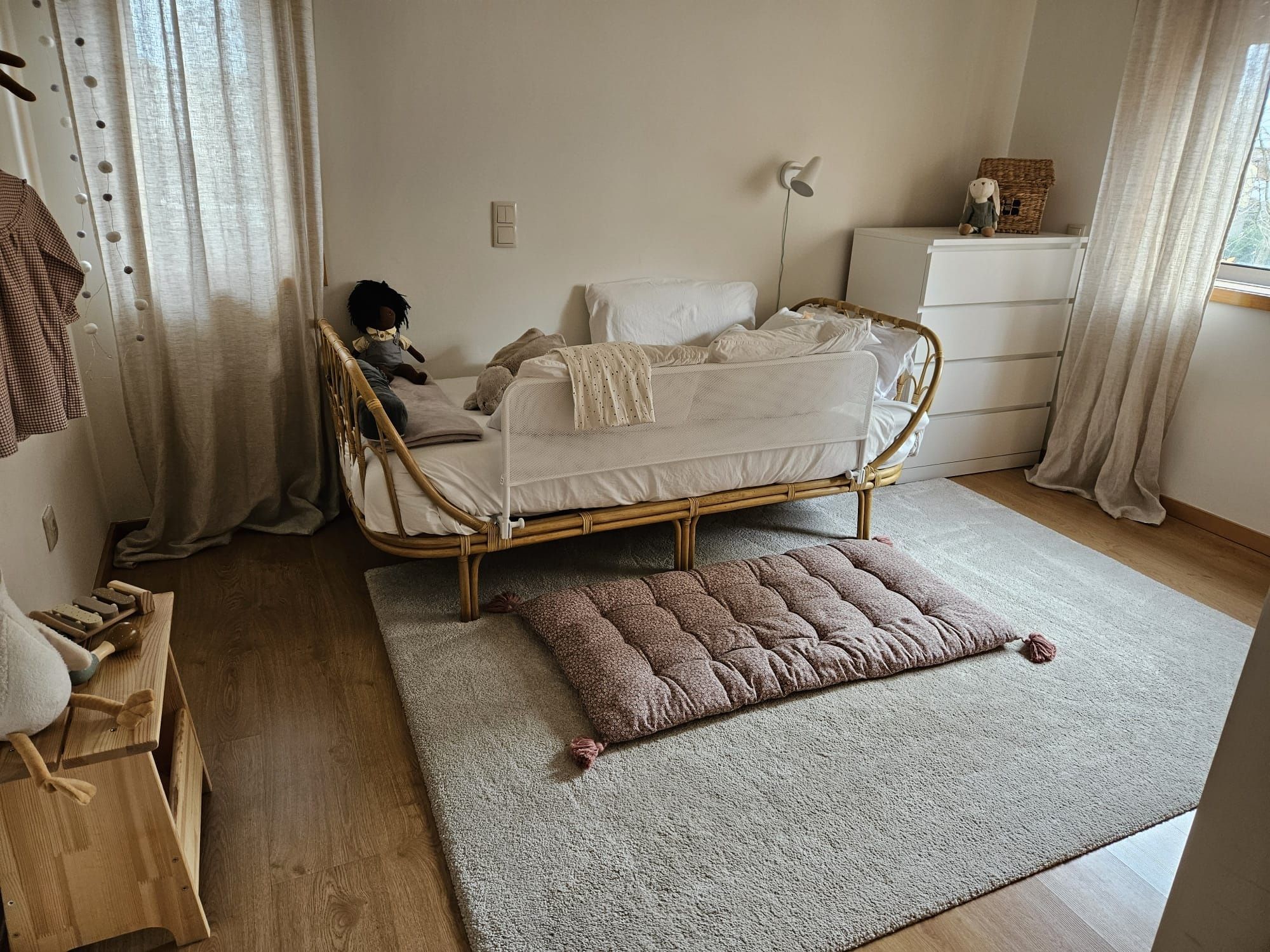 Cama individual em Rattan Meido, La Redoute