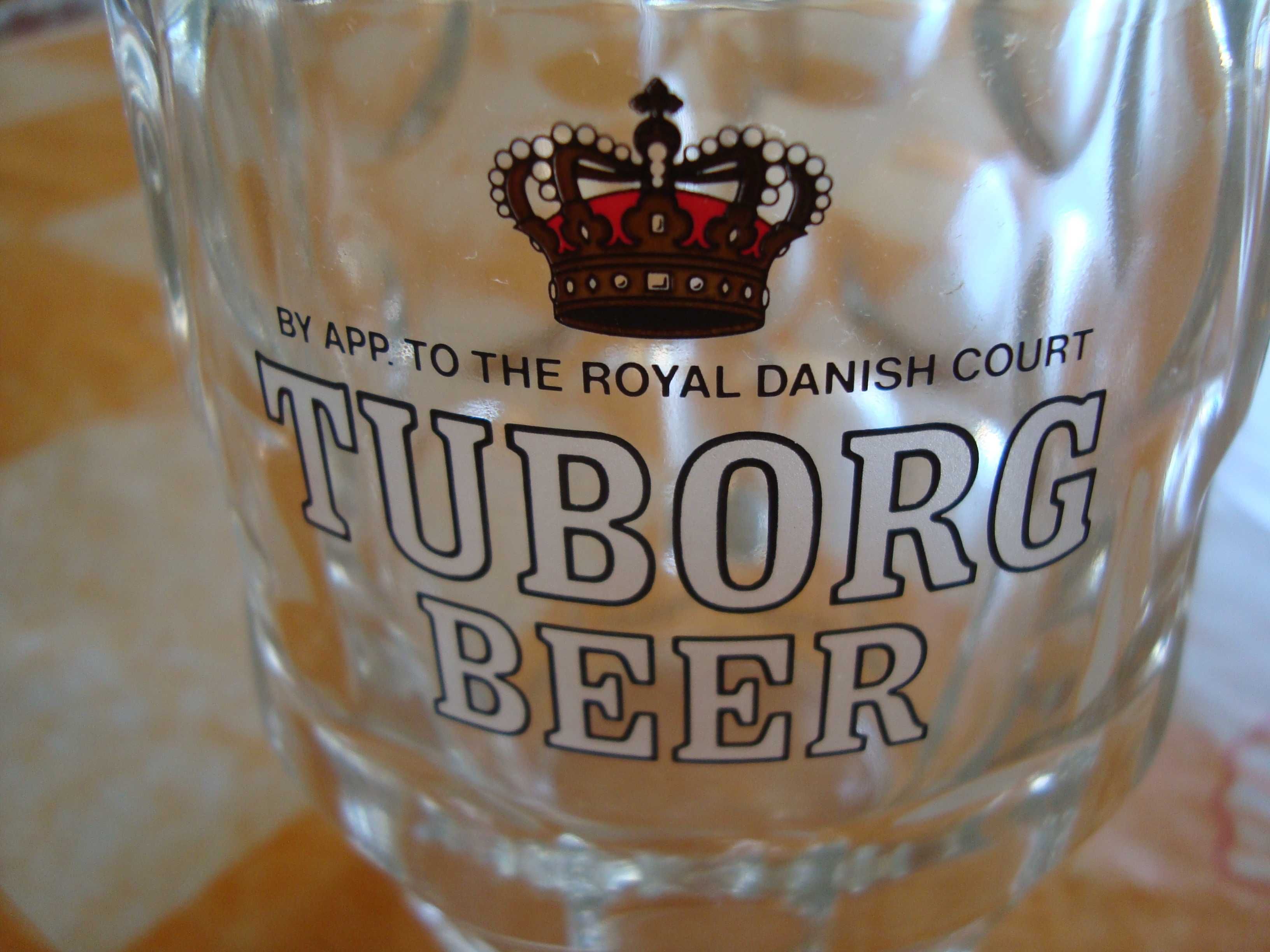 Caneca em vidro para cerveja "Tuborg Beer"