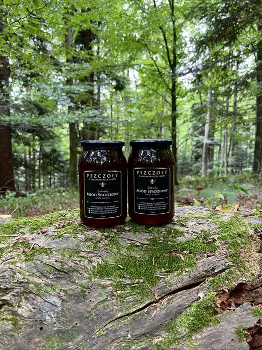Miód spadziowy-spadź iglasta        1xsłoik 450g/350ml