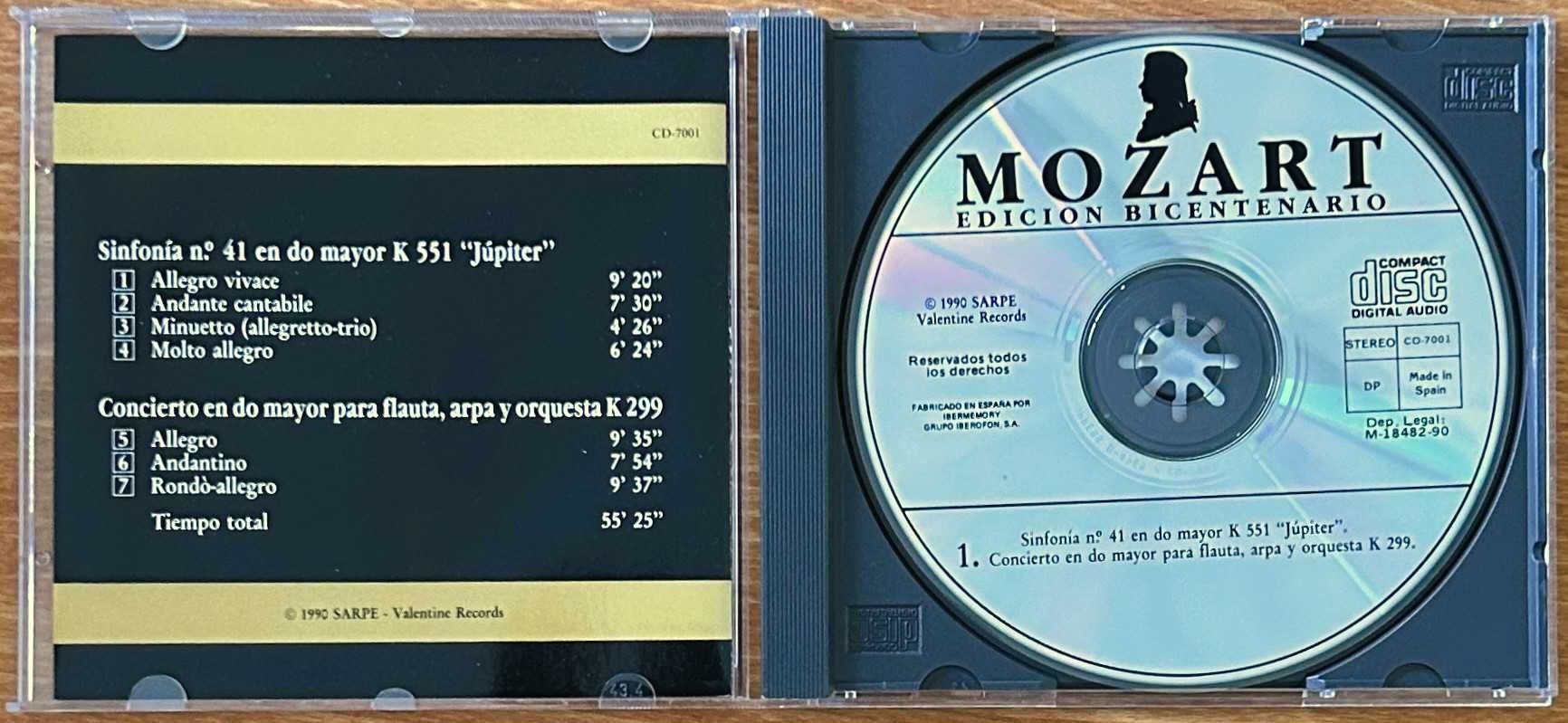 Mozart - Bicentenary edition -Symphony N.41-Jupiter-Concert K 299 - CD