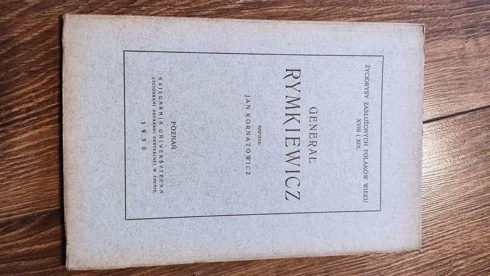 Generał Rymkiewicz — Jan Kornatowicz, Poznań 1930 — stan dobry+