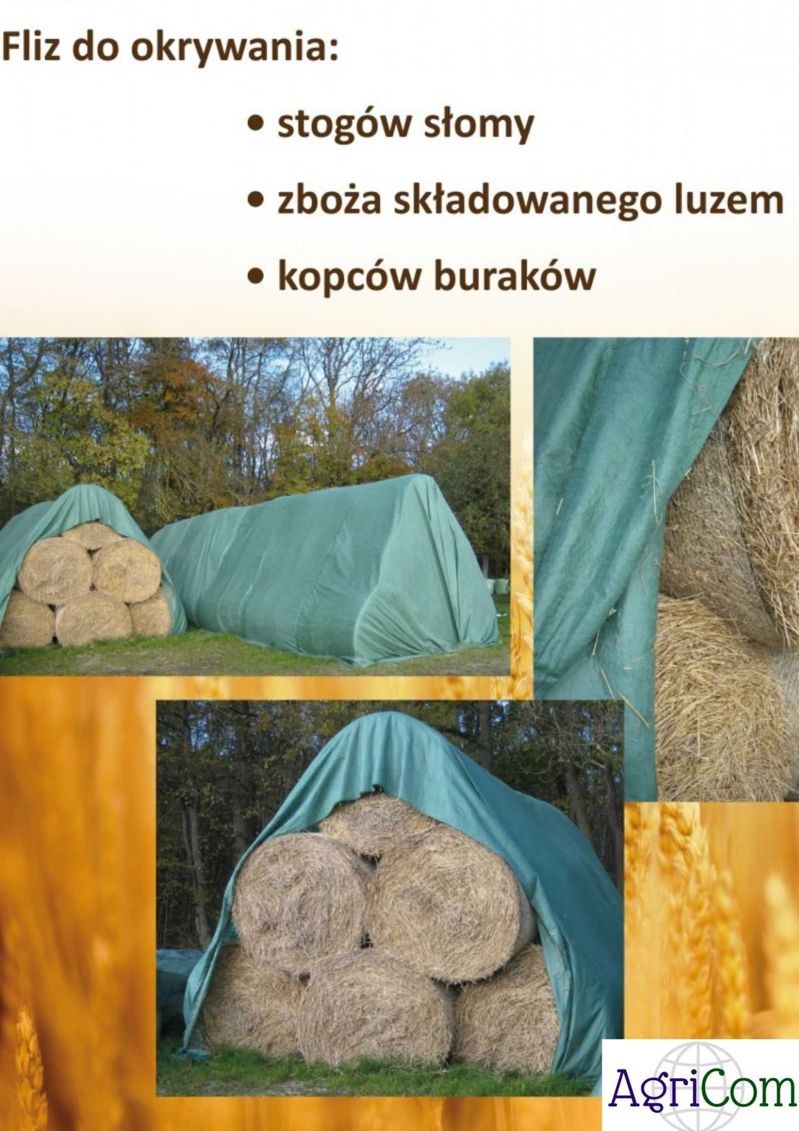Super ochrona na twoje siano lub słomę FLIZ agrowłóknina NIEMIECKI