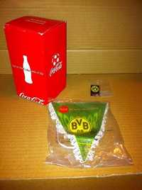 Coca Cola Borussia Dortmund copo + pin + galhardete