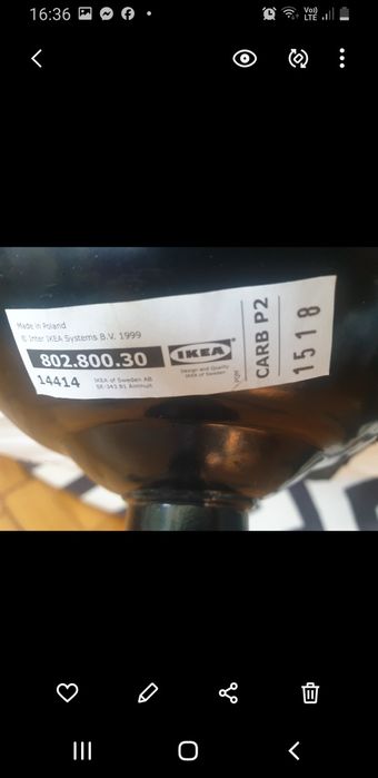 Fotel obrotowy biały ikea