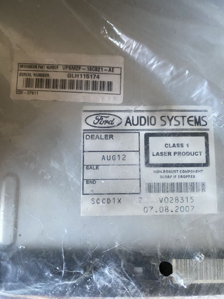 Auto Radio Ford Smax original