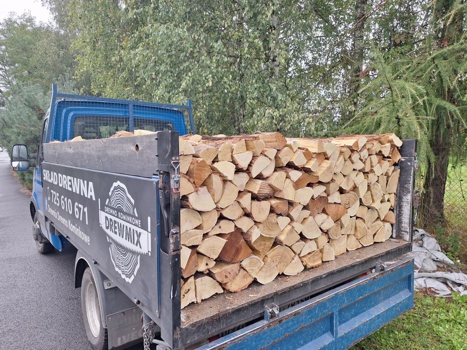 Drewno kominkowe buk dąb  jesion brzoza olcha mix liściasty sosna