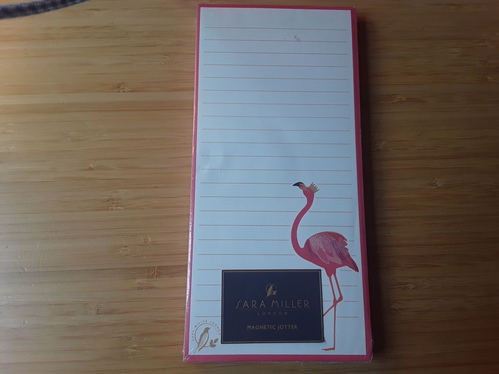 Notes na magnes na lodówke w flamingi w folii !