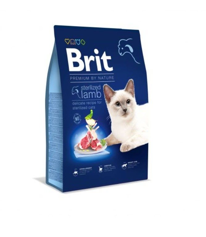 Brit premium cat sterilized lamb 300g