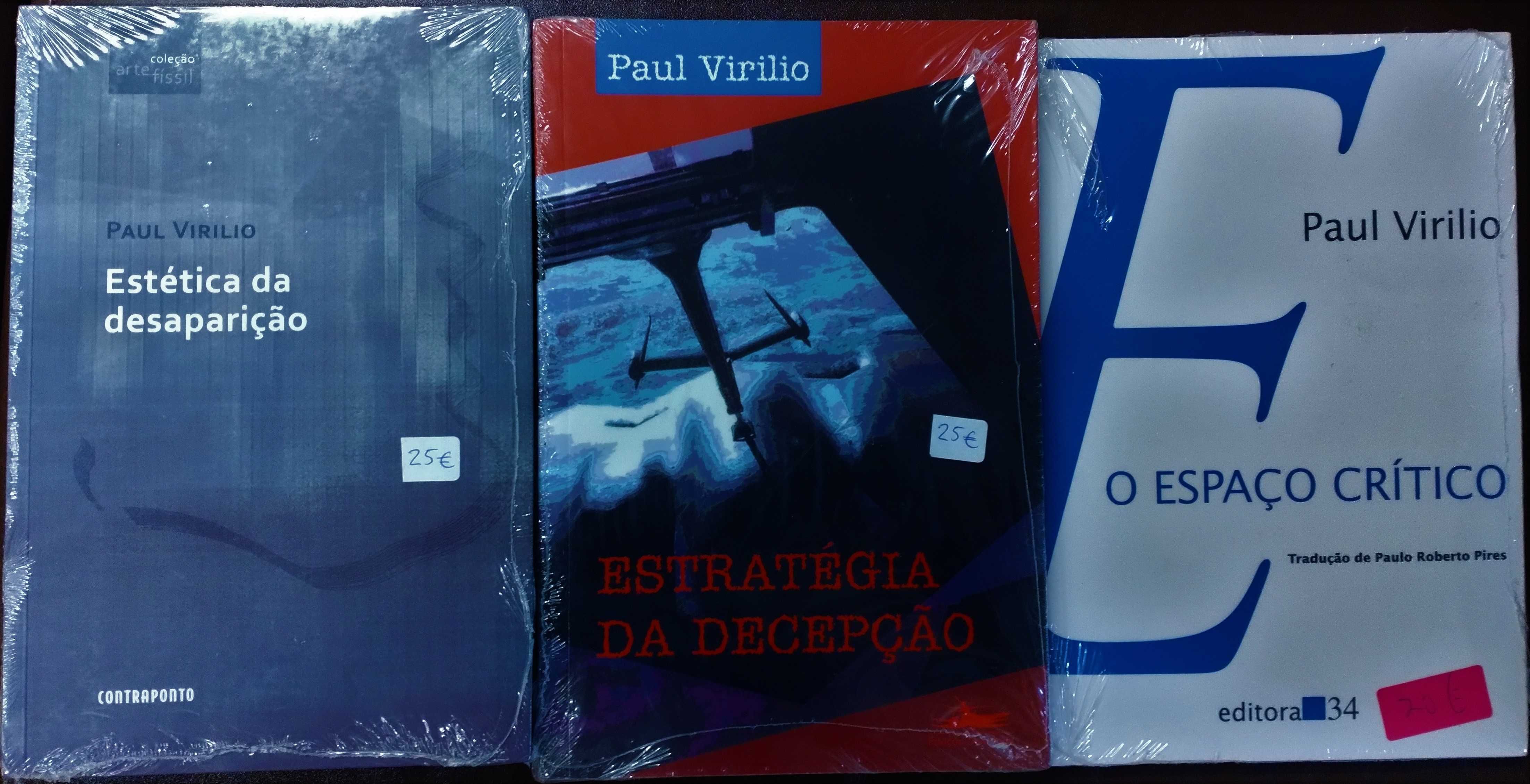 Domenico De Masi e Paul Virilio - livros raros