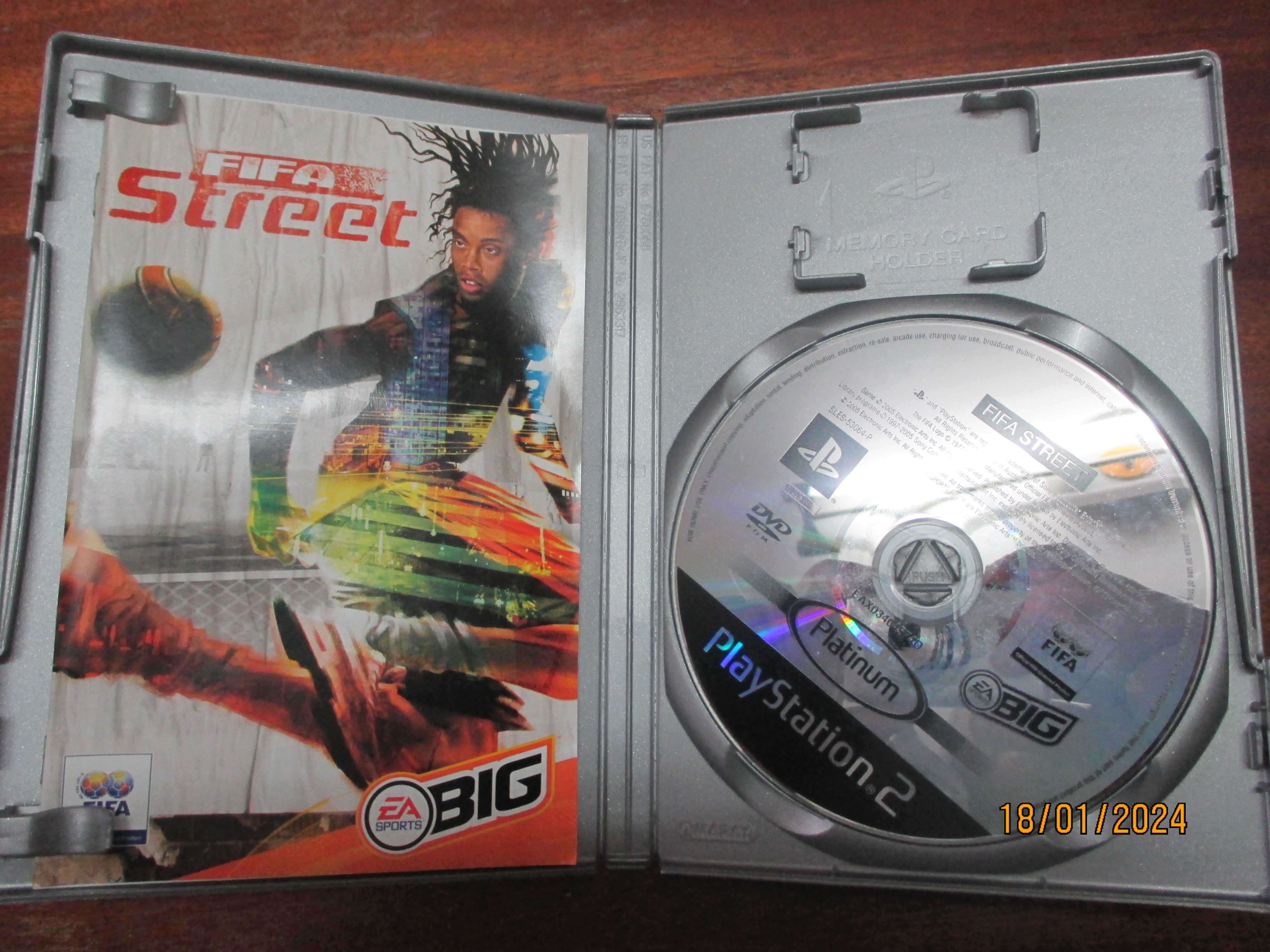 3 jogos  Playstation 2-Pro beach soccer,Sega soccer slam e FIFA street