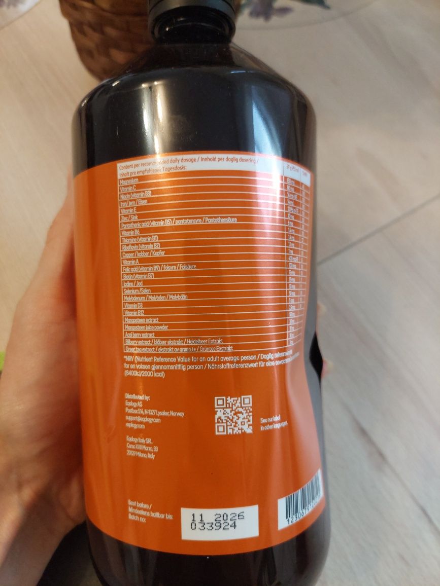 Eqology Essential NOWY multiwitamina 880 ml
Multiwitaminowy
