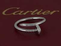 Золотое кольцо Cartier Juste un Clou (Гвоздь) с бриллиантами