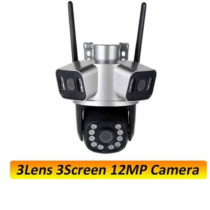 IP WIFI Камера відеоспостереження Besder XM78 12МР ТРИ обєктива ICSEE