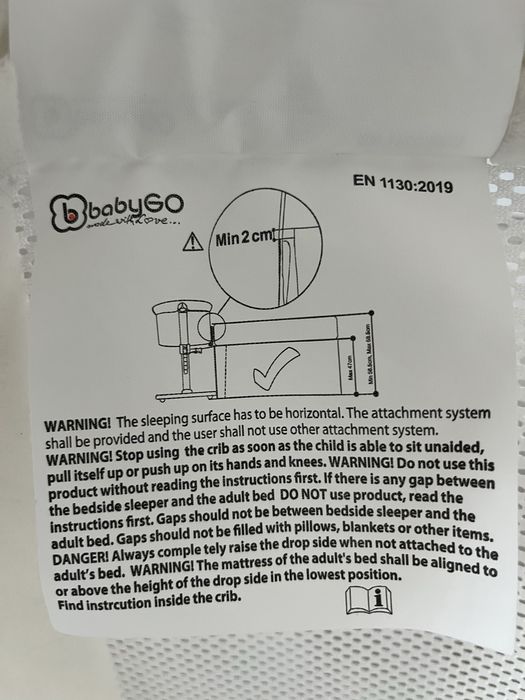 Łóżeczko dostawne babyGo