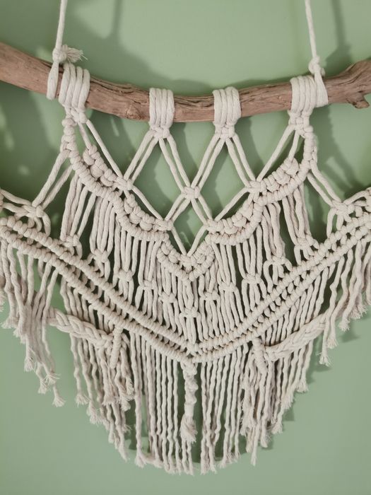 Makrama ścienna Dekoracja ścienna Rękodzieło Hande Made