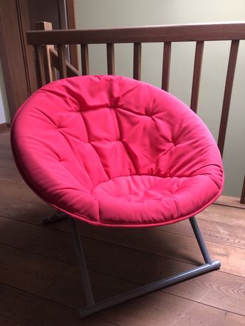 Fotel Ikea różowy