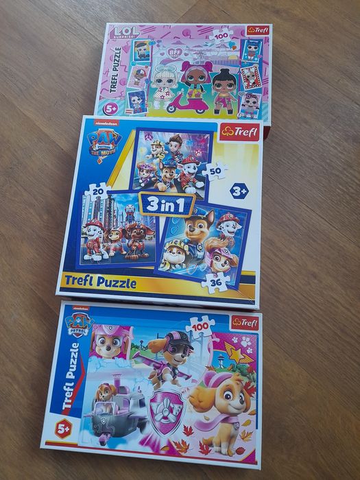 Puzzle dla dzieci LOL surprise,  Psi patrol