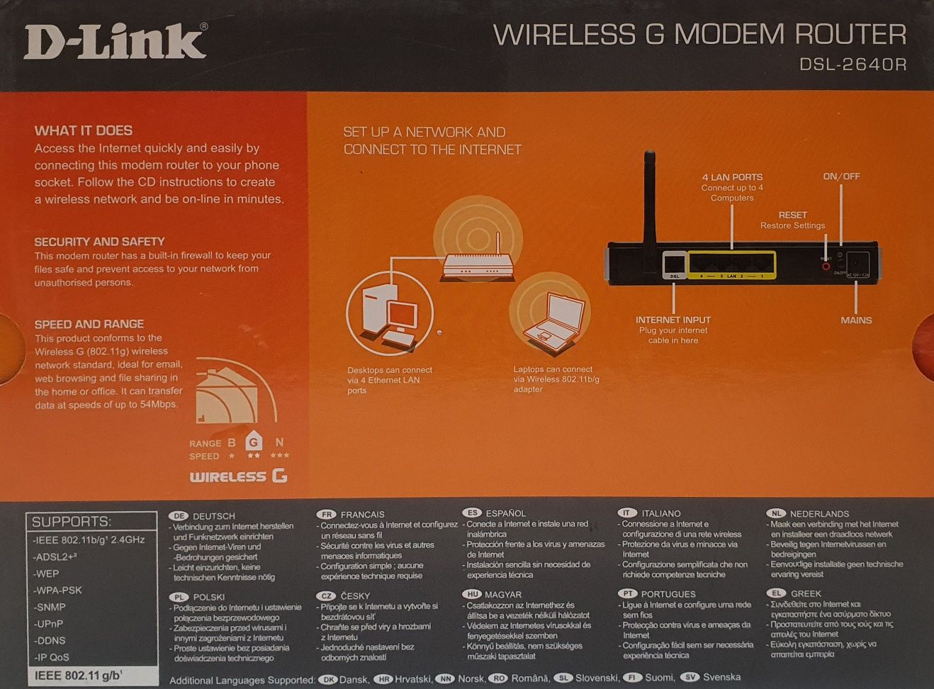 Router wi-fi D-Link DSL-2640R - sprzedam lub zamienię