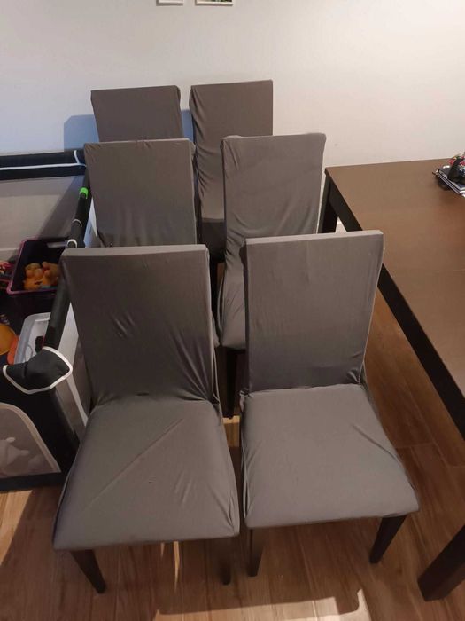 6 cadeiras de sala de jantar