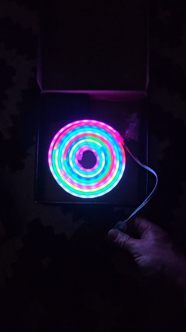 Neon LED 3 metry Rgbic USB pilot aplikacja