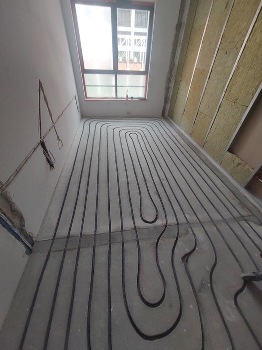 Frezowanie pod ogrzewanie podłogowe . Podłogówka.