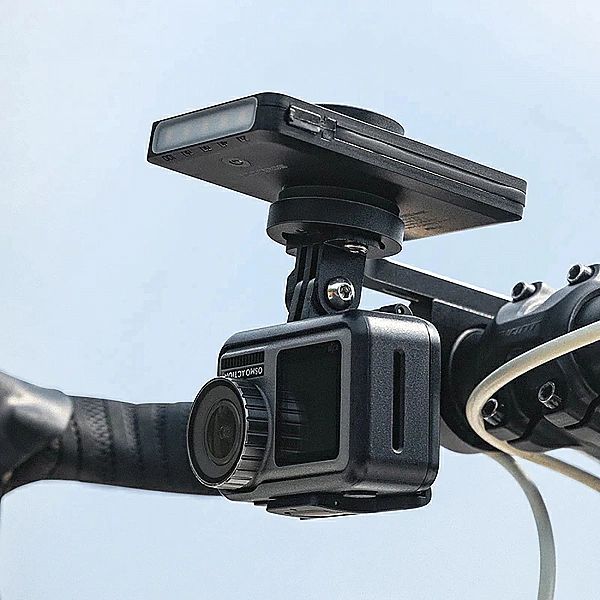 Lampka rowerowa Rockbros JP008 przednia pod licznik z powerbankiem 500